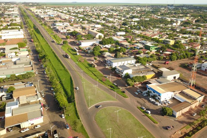 Imagem aérea da rodovia