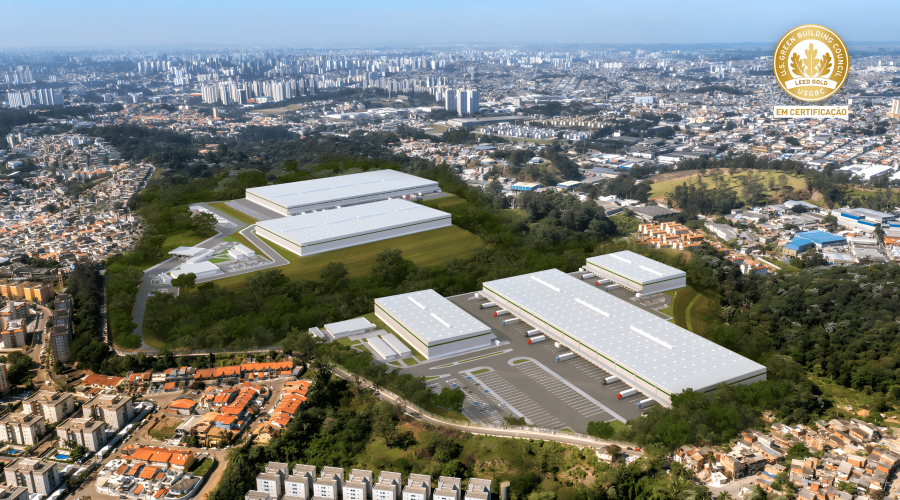 Imagem aérea Galpão Embu III